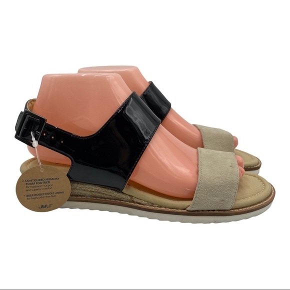 JBU by Jambu Myrtle Black & Tan Sandals Size 7.5 - Picture 4 of 13
